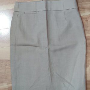 J. Crew - Wool Skirt - Beige - NWT Women 00P